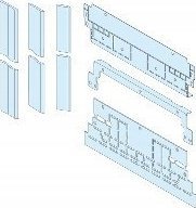 Schneider Electric Prisma Plus, System P, bariera boczna do szyn pionowych bocznych, forma 2 LVS04922