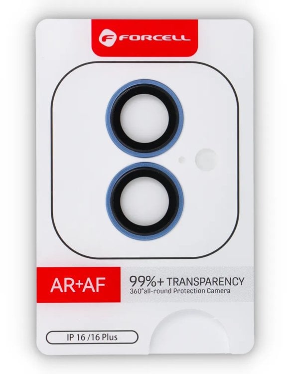 Szkło hartowane Forcell Premium do aparatu - do iPhone 16 / 16 Plus Ultramaryna