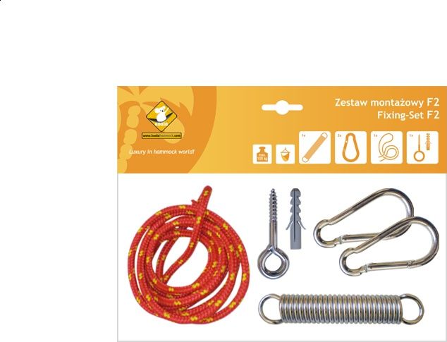 Koala Zestaw montażowy F2 do foteli hamakowych, Czerwony (koala/zf2)