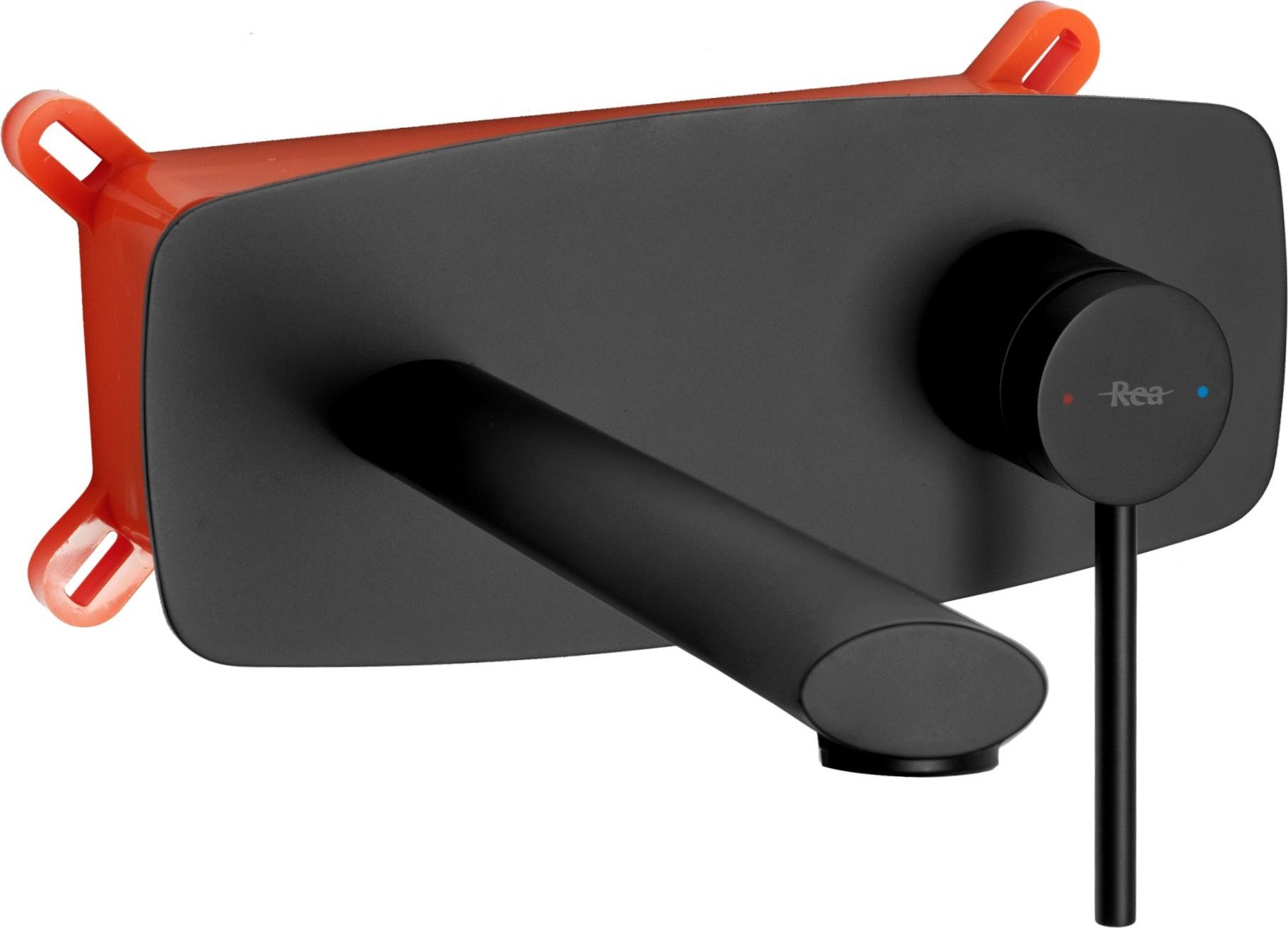 Rea Bateria Umywalkowa Podtynkowa REA OVAL Czarna