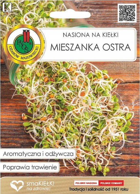 Nasiona na kiełki 30g Mieszanka ostra wyrazista i aromatyczna