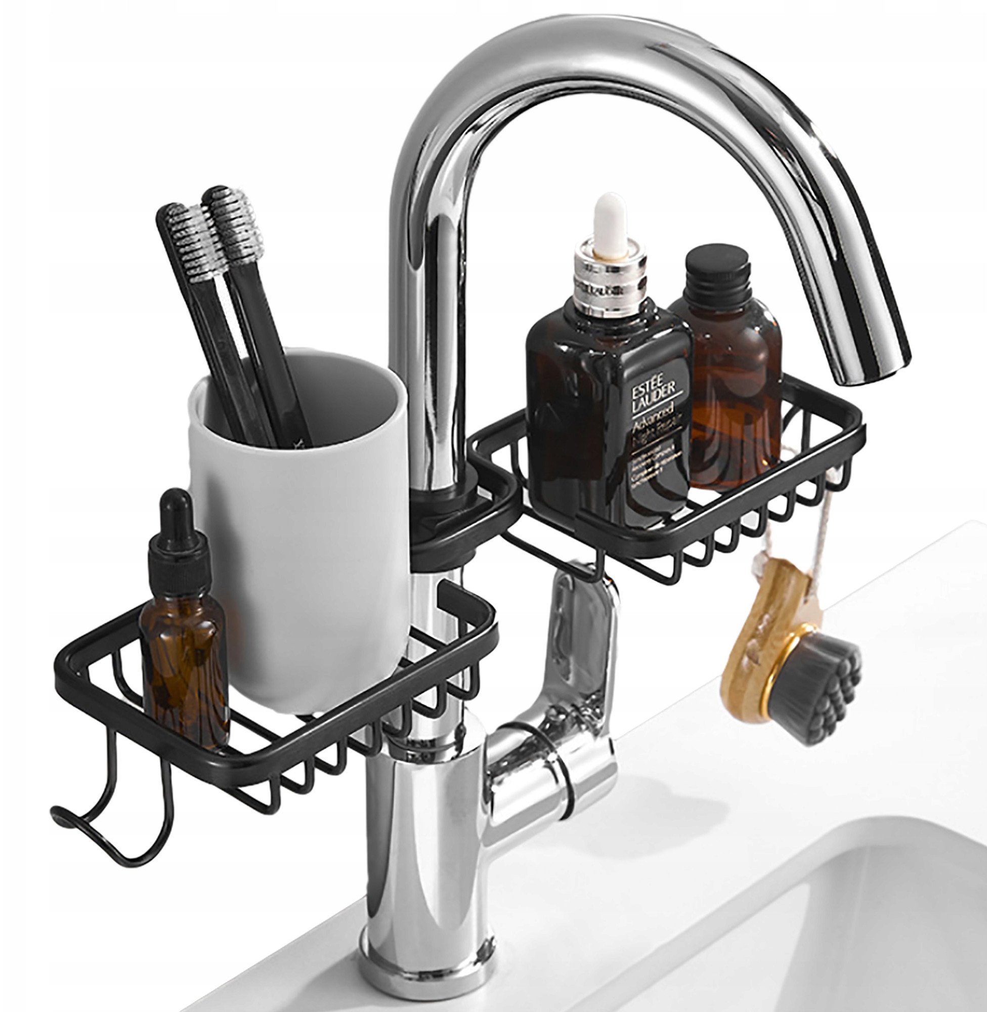 UCHWYT NA GĄBKĘ do ZLEWU BATERII Organizer Płyn