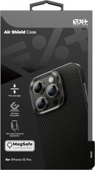 NEXT ONE Etui AirShield MagSafe Carbon iPhone 15 Pro