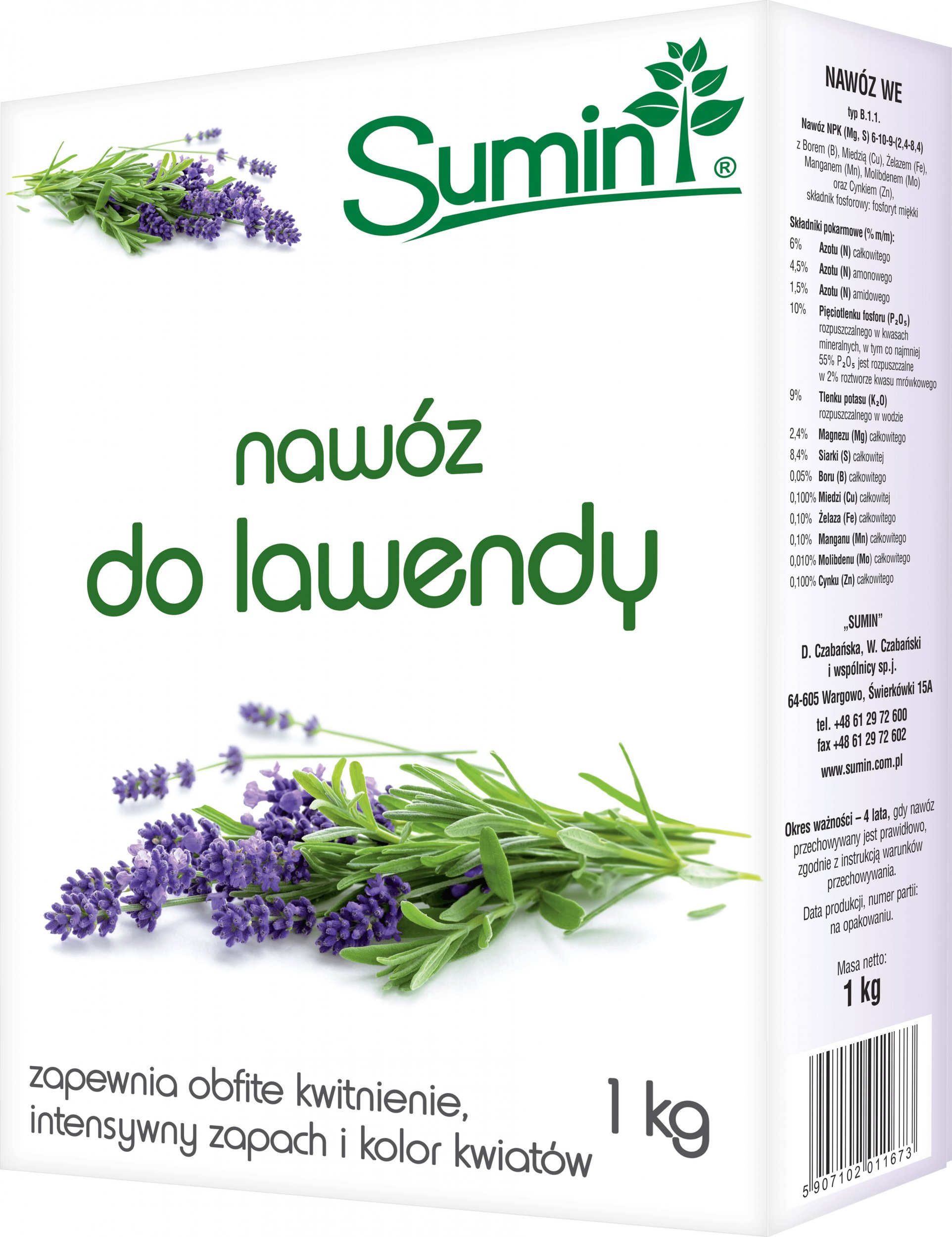 Sumin Nawóz Do Lawendy Optymalny Skład 1 kg