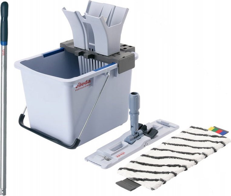 Mop Vileda Zestaw UltraSpeed Pro Starter 15l + Kij aluminiowy niebieski