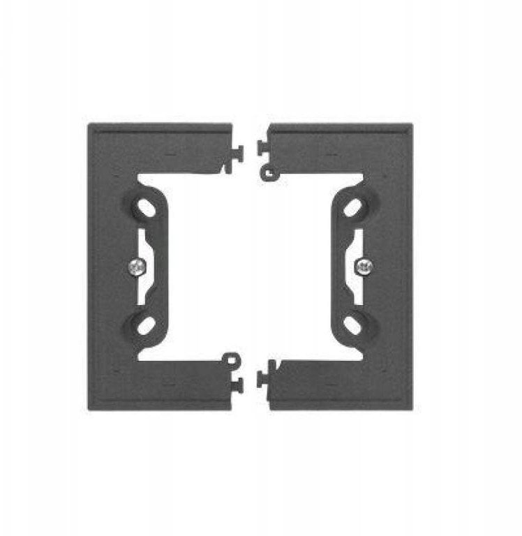 Kontakt-Simon Puszka natynkowa pojedyncza, składana do ramek LINE/DUO – Wys: 40 mm. (1 szt. TSC/.. = 2 elementy) Grafitowy mat TSC/116