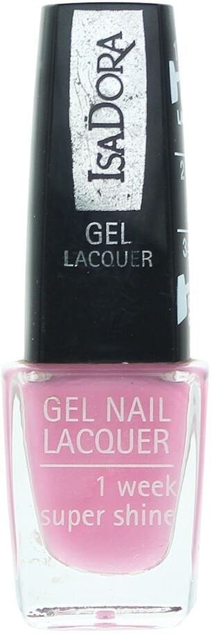 IsaDora Gel Lacquer Glossy Finish Nail Polish 222 Pink Bomb 6 ml For Women