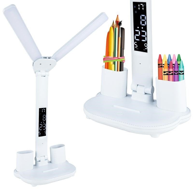 Lampka biurkowa Gotel biała (K711K)