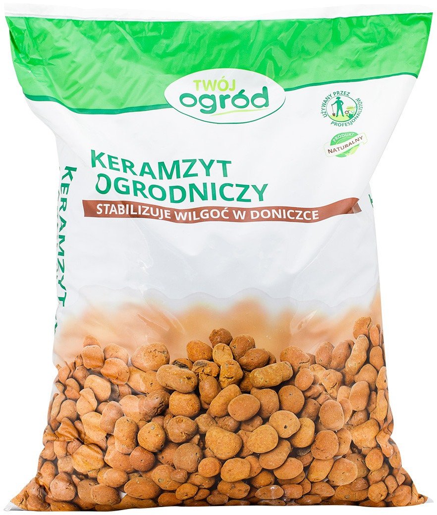 Keramzyt ogrodniczy Twój Ogród - stabilizuje wilgoć w doniczce 16l
