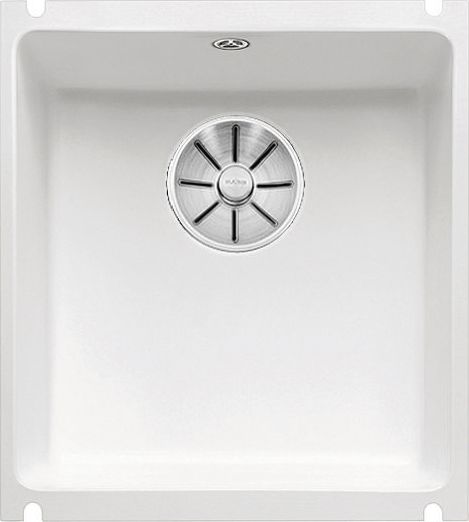 Zlewozmywak Blanco Subline 375-U Ceramika biały połysk z korkiem InFino (523726)