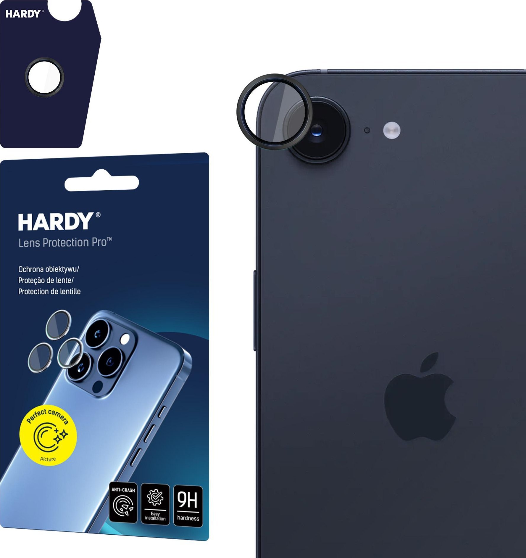 3mk HARDY Lens Protection Pro Black pro Apple iPhone 16E