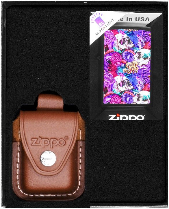 Zestaw ZIPPO Zapalniczka PSYCHEDELIC MUSHROOM DESIGN Prezentowy No2