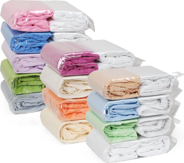 Tomi Prześcieradło Jersey z gumką komplet 2 sztuki 120x60