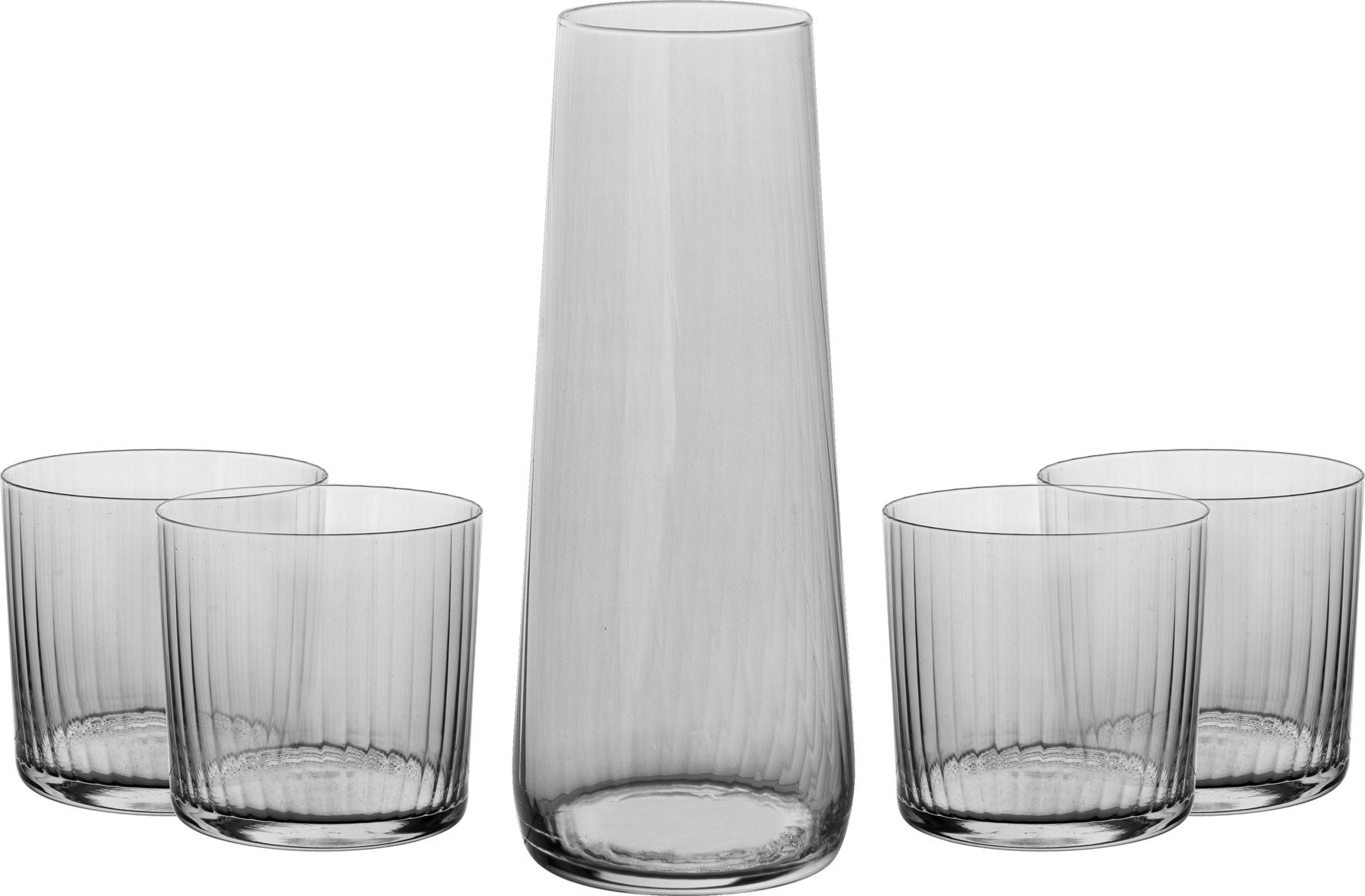 Krosno Komplet 4 szklanek + karafka do wody Avant-Garde Lumi