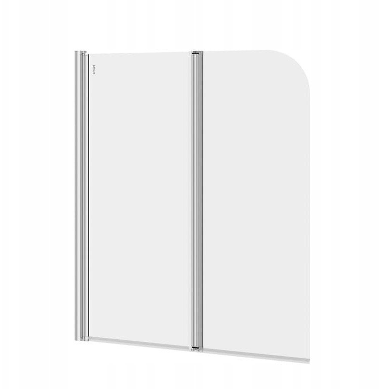 Parawan nawannowy Cersanit S301-290 PARAWAN NAWANN. EASY NEW 2 SKRZYDŁ. 140X115 PR CHROM SZKŁO CZYSTE // KNC.EASY-NEW-140X115