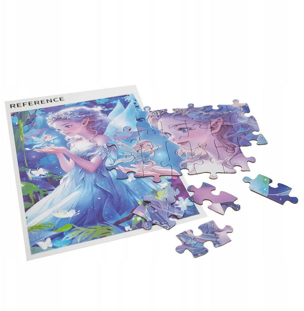 Puzzle z brokatem księżniczka 100 elementów