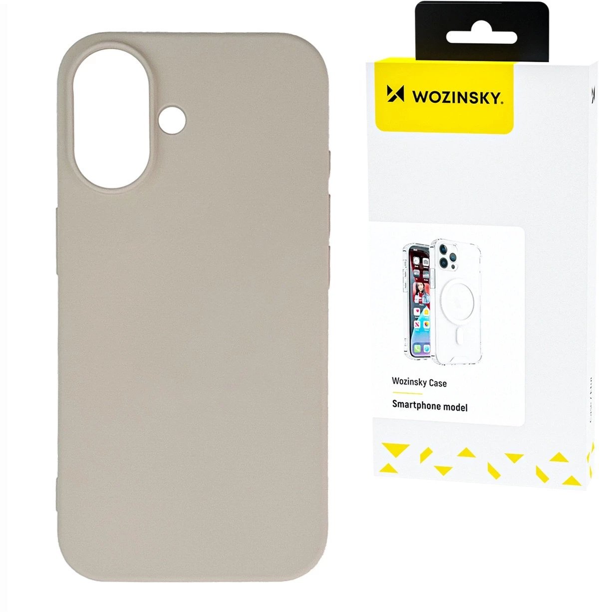 Silikonowe etui Wozinsky Silicone Case na Samsung Galaxy S24 FE - beżowe