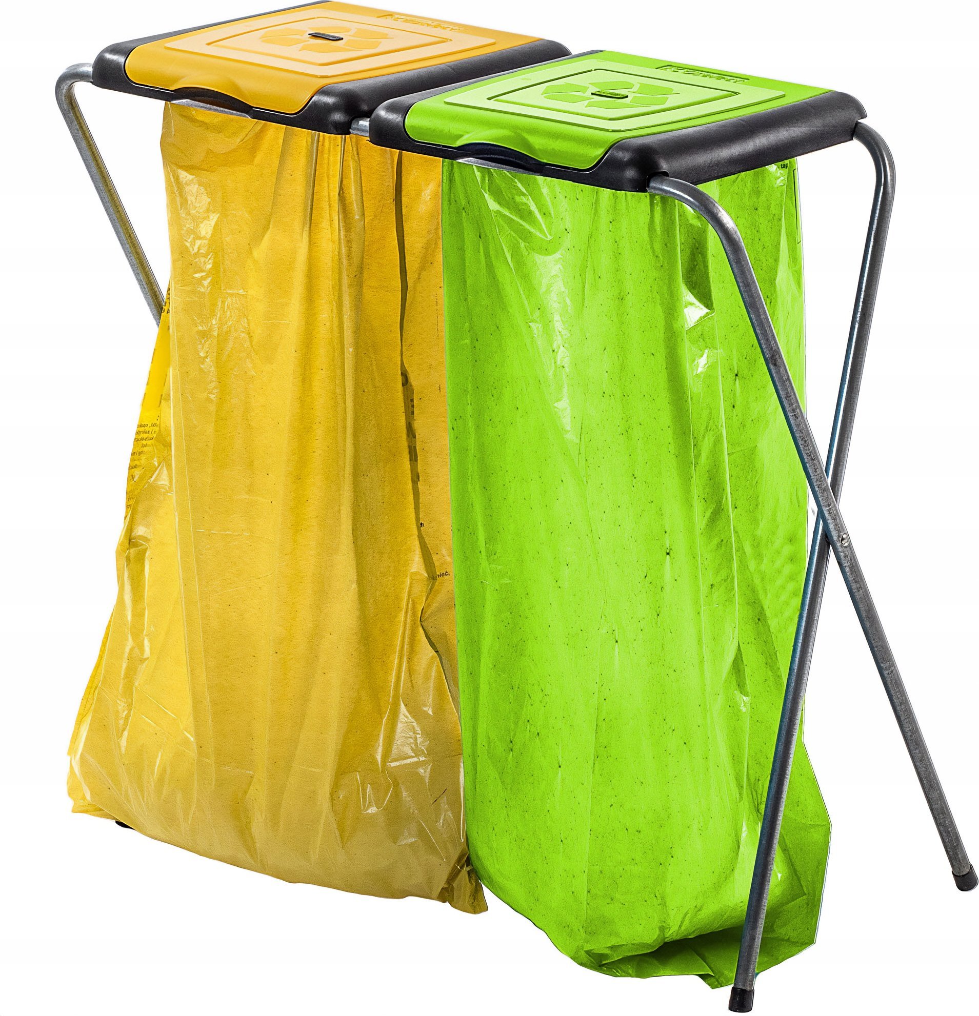 Kosz na śmieci Kadax Kosz Stojak Na Worki Do Segregacji Śmieci 2x120L