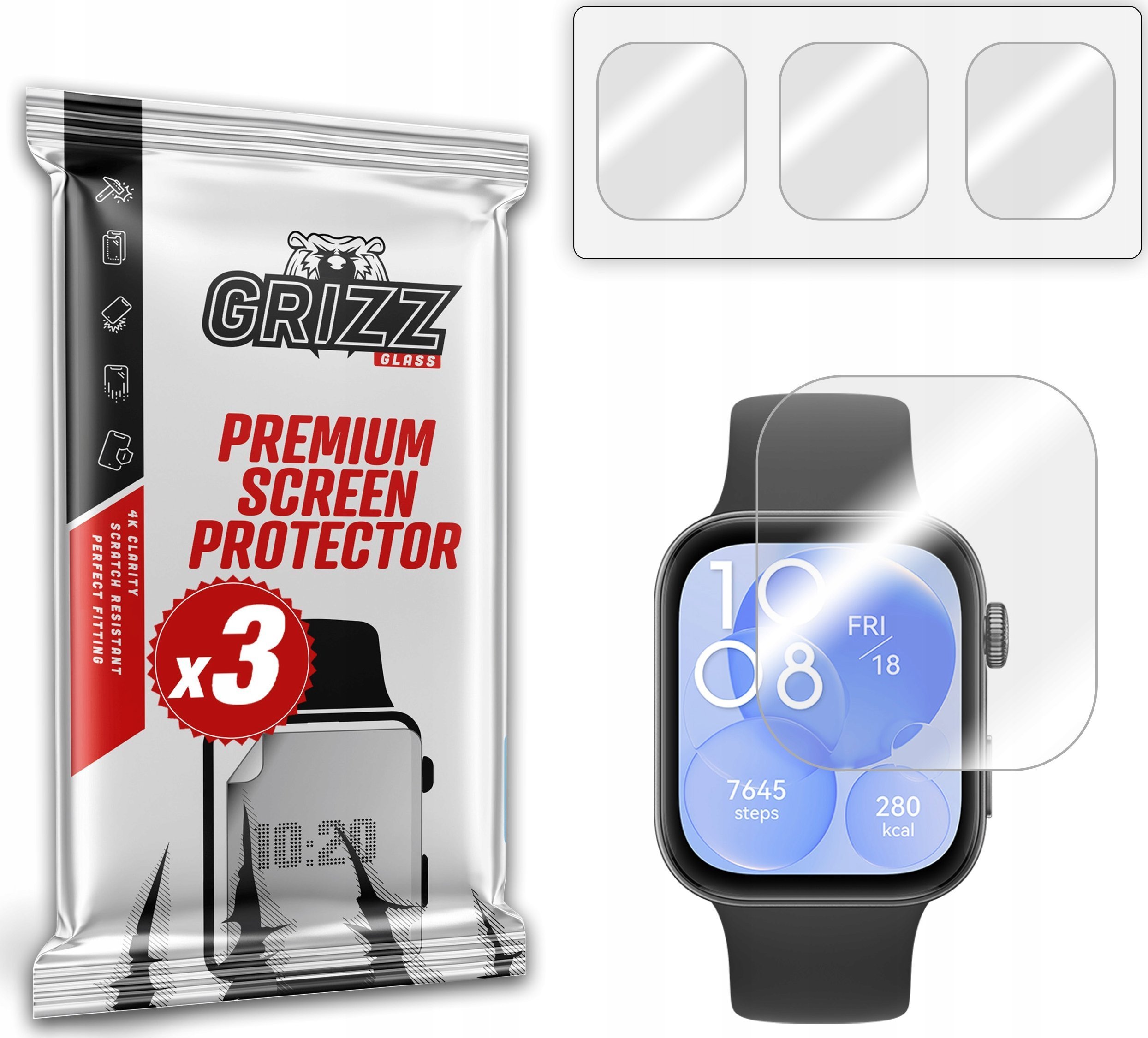 Folia hydrożelowa GrizzGlass Hydrofilm do Huawei Watch Fit 3