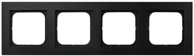 Ospel Ramka poczwórna Sonata czarny metalik (R-4R/33)