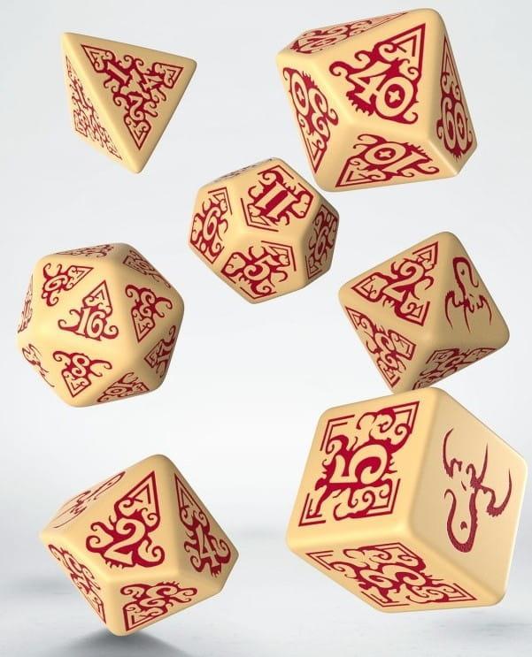 Q-Workshop Komplet Kości "Zew Cthulhu": Maski Nyarlathotepa