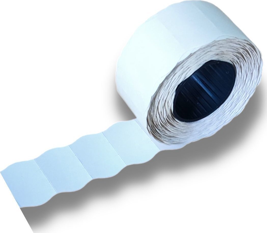 StudioCen Taśma do metkownicy II rzędowa fala -biała 5szt.