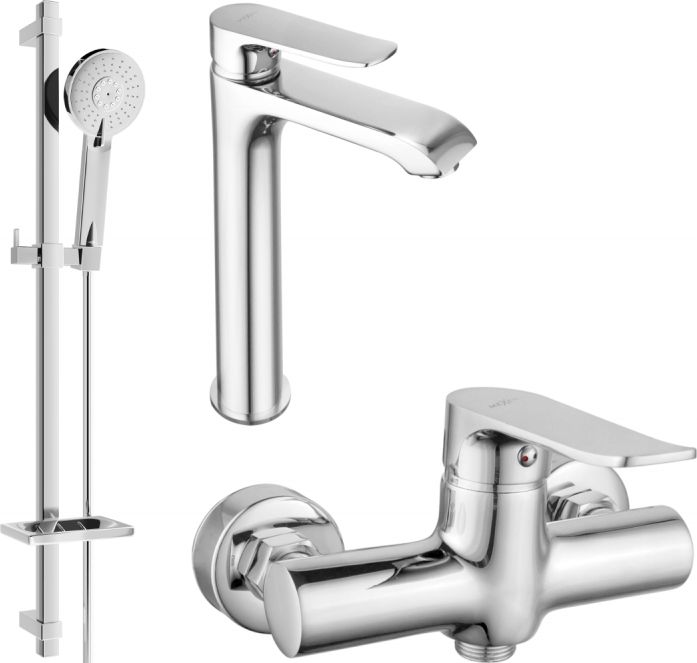 Mexen Mexen Pecos DQ40 zestaw prysznicowy, chrom - 72714DQ40-00
