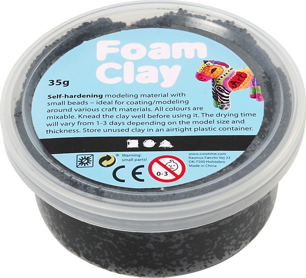 Creativ Company Masa Foam Clay Czarna 35 g