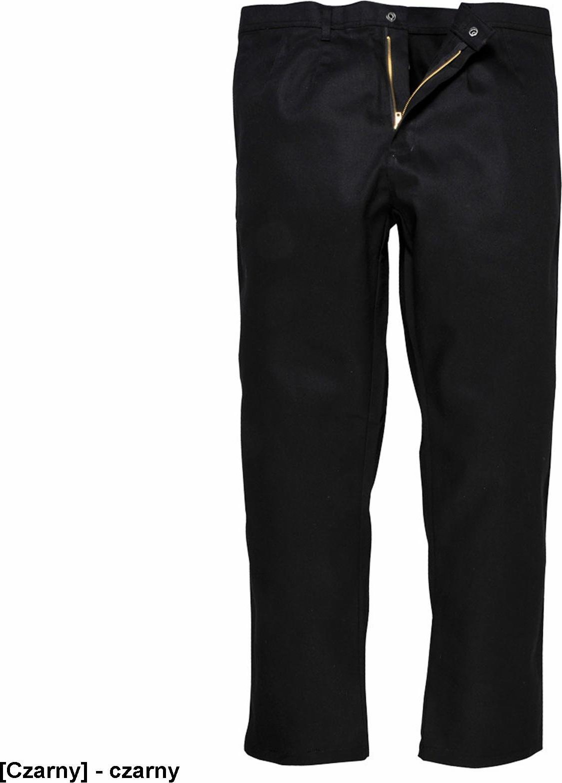 Portwest BZ30 - trudnopalne spodnie robocze do pasa BIZWELD - czarny 3XL