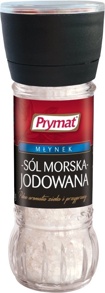 Sól morska jodowana PRYMAT, młynek, 110g