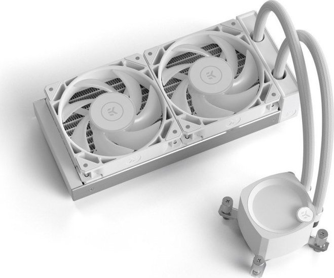 EK Water Blocks EK Water Blocks EK-Nucleus AIO CR240 Lux D-RGB Komplett-Wasserkhlung - Wei