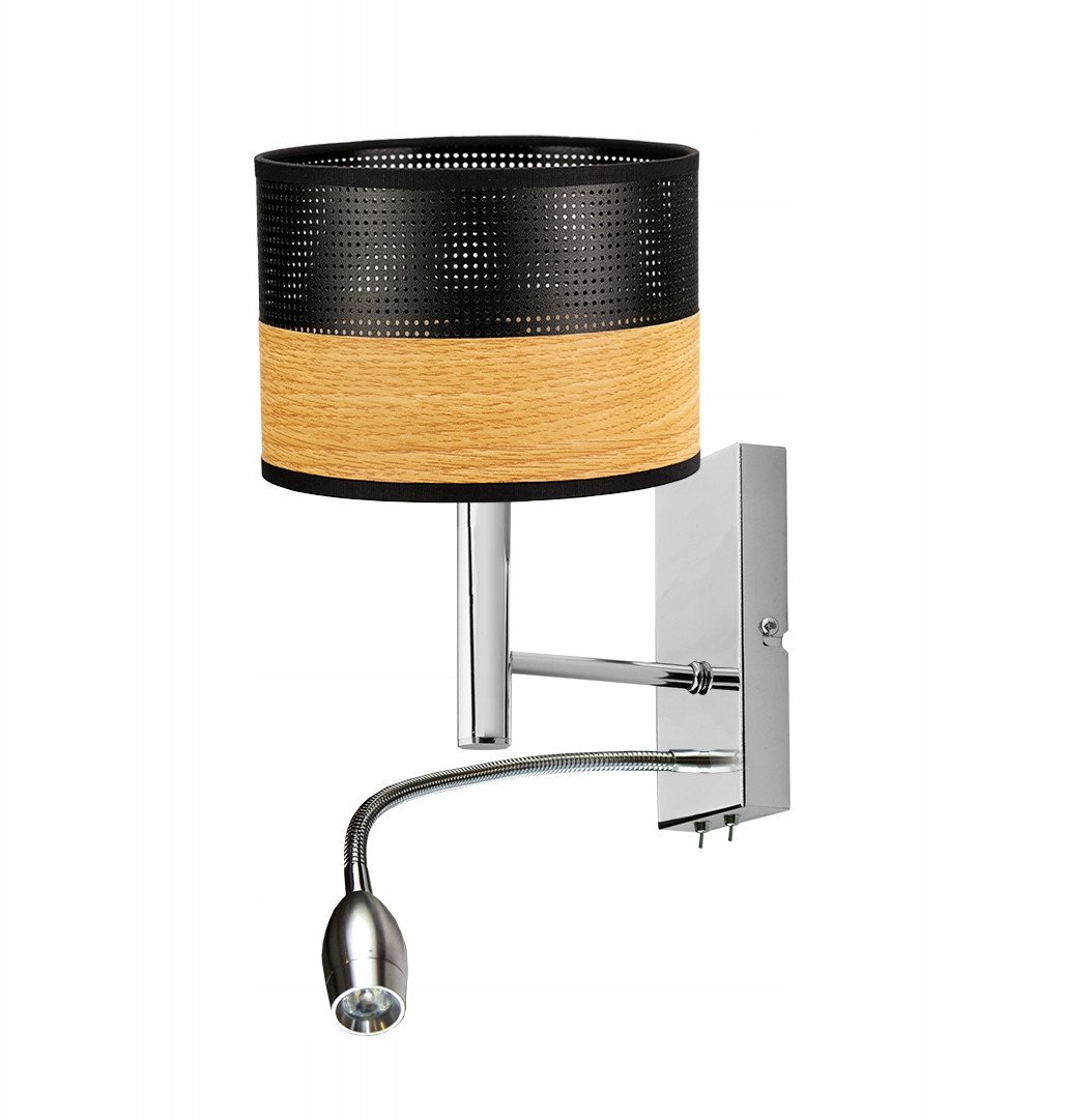 2-płomienny kinkiet do czytania w łóżku z regulowanym panelem LED FLORYDA DUAL