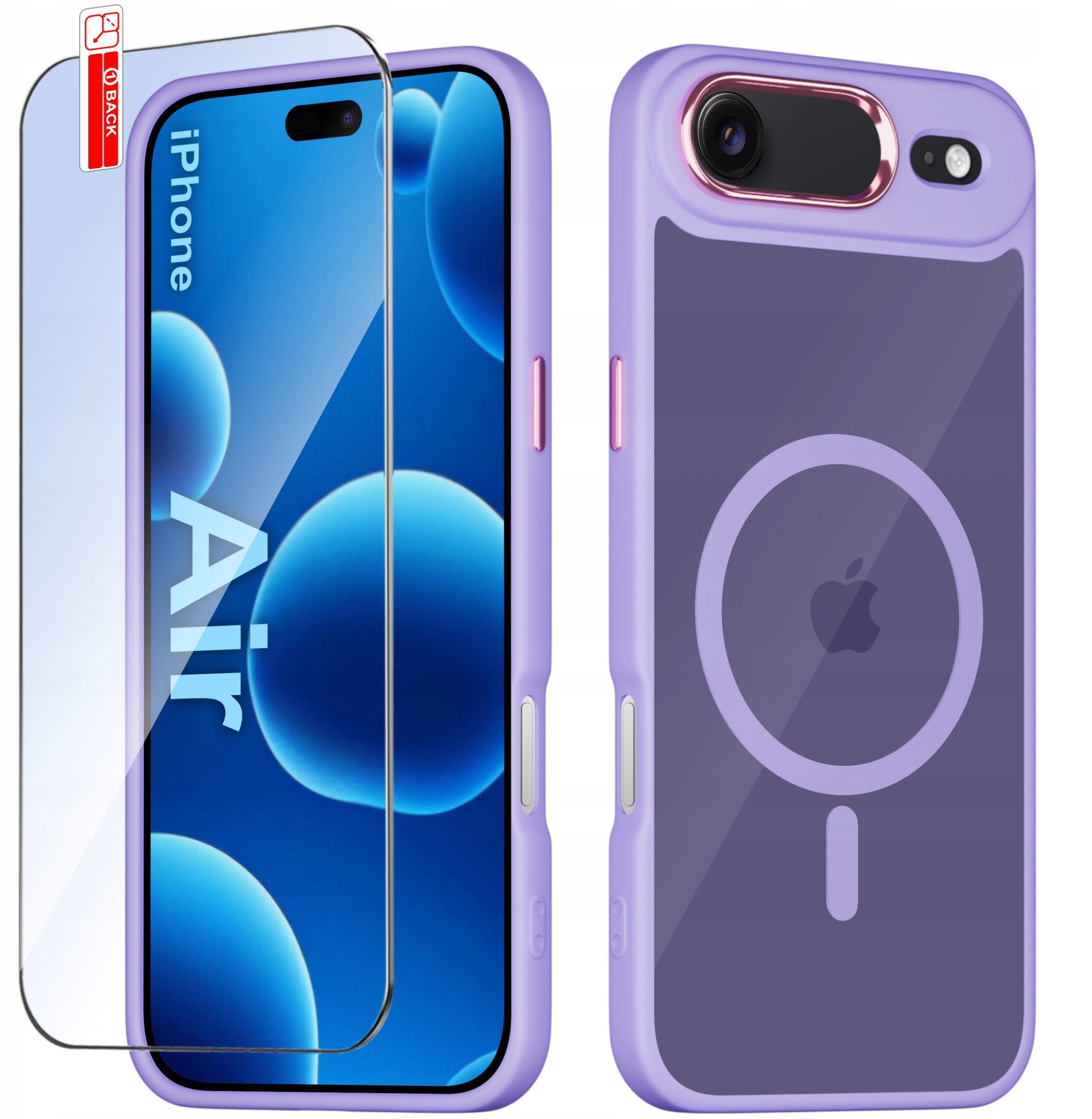 Etui do iPhone Air CASE do MagSafe MATOWE Magnetyczne PREMIUM + Szkło 9H