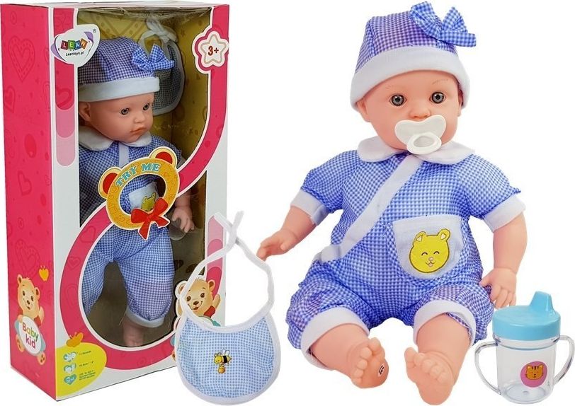 Lean Sport Lalka bobas 45cm niebieskie ubranie