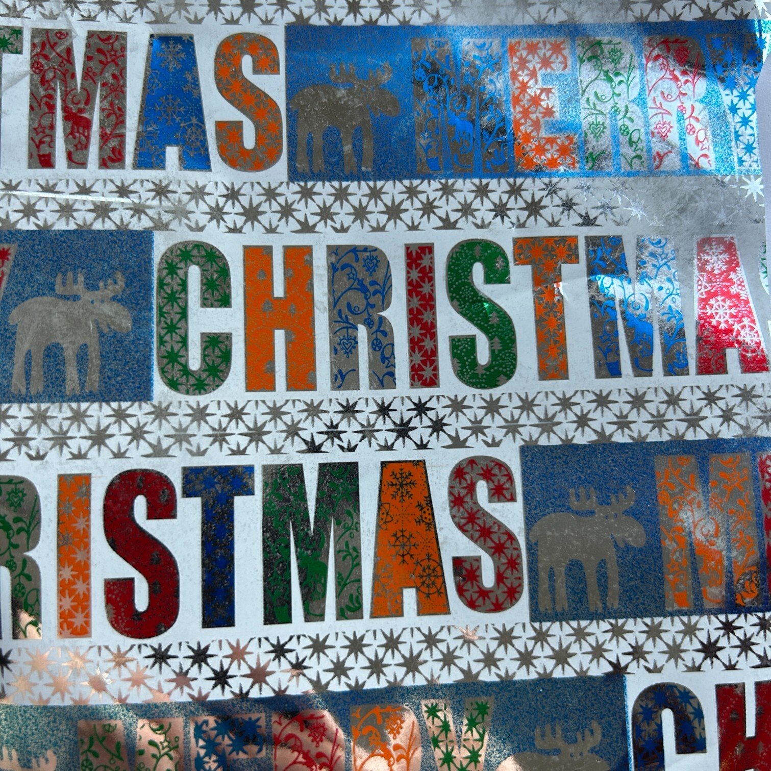 Fastima Folia świąteczna do pakowania wesołych świąt kolorowy 70cmx2m 310m70