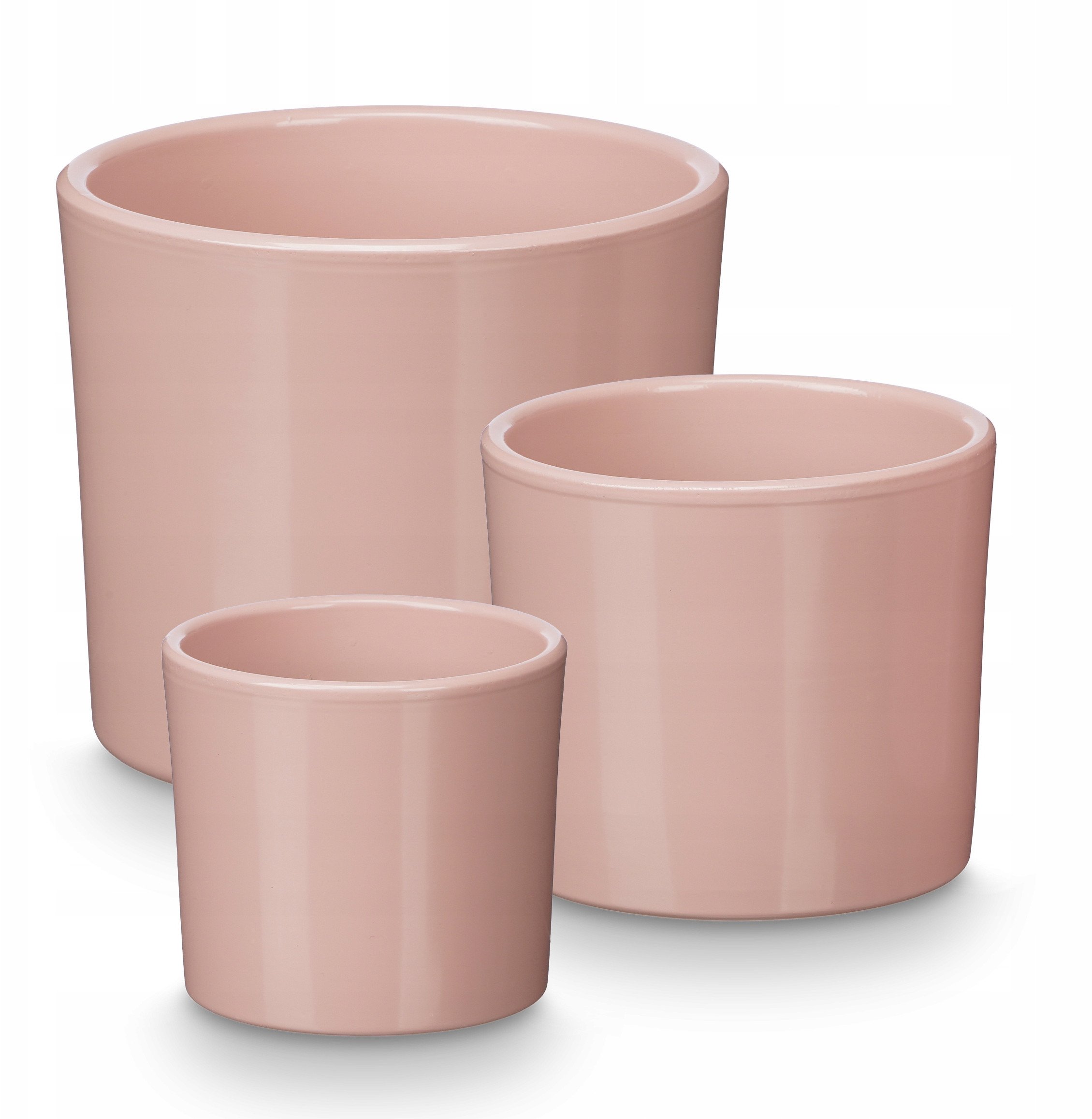 Doniczki ceramiczne, 3 sztuki, Ø 14, 17, 22 cm