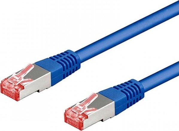 Goobay CAT 6 Kabel łączący, S/FTP (PiMF), Niebieski - Długość kabla 10 m