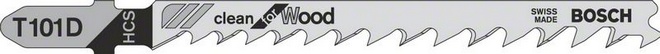 Bosch Brzeszczot do wyrzynarek Clean for Wood 100mm T 101 D HCS 2608630032