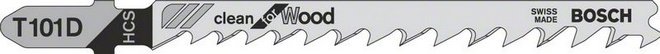 Bosch Brzeszczot do wyrzynarek Clean for Wood 100mm T 101 D HCS 2608630032