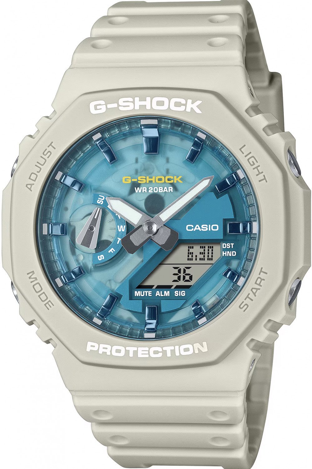 Casio G-Shock GA-2100AS-5AER 200m beżowy