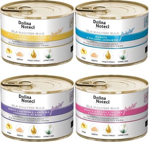 Dolina Noteci Dolina Noteci PREMIUM dla psów małych ras JUNIOR MIX Smaków 24x 185 g