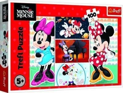 Puzzle 100 Zabawna Minnie TREFL