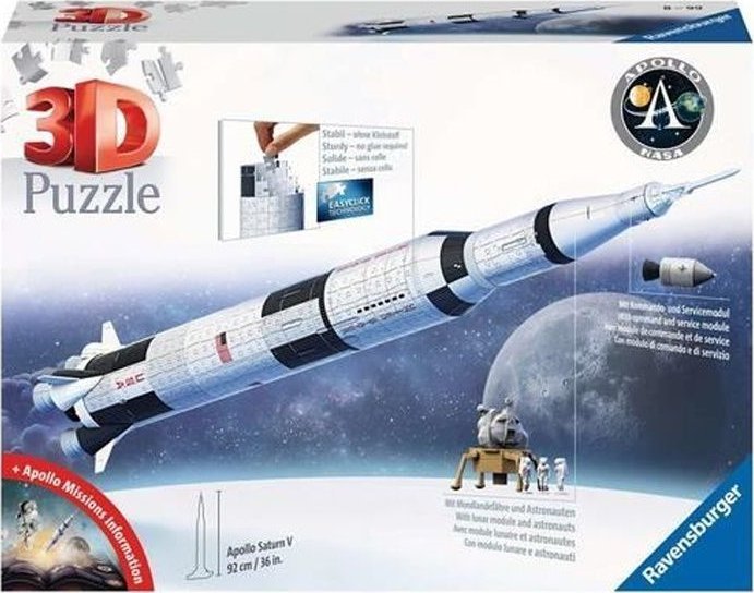 Ravensburger Ravensburger 3D Puzzle Apollo Saturn V Rakete
