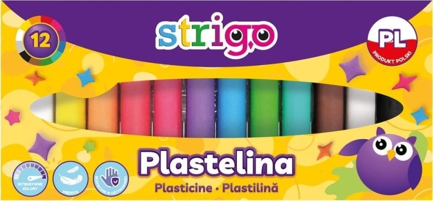 Plastelina Strigo 12 Kolorów SSC332