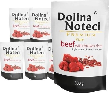 Dolina Noteci Dolina Noteci Premium Pure Wołowina z ryżem brązowym 10x500g