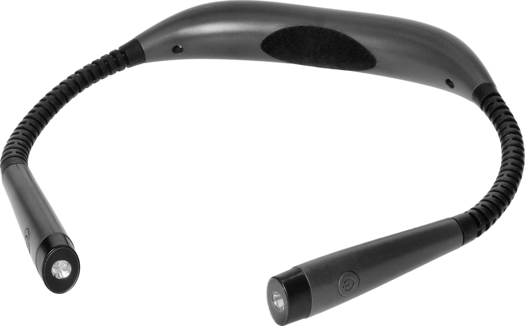 Latarka Orno Latarka LED na szyję z akumulatorem Li-po 1000mAh, wybór barwy światła, szara