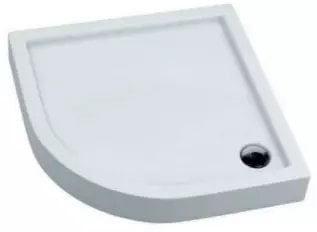 KNG.B-03-P-90-14/3-WHITE-90 / AQUAFORM / SLEEK / BRODZIK 90X90X14/3 PÓŁOKRĄGŁY, R550 FI90, BIAŁY /