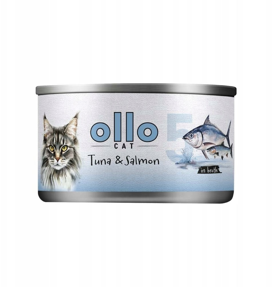 Oasy Ollo nr 5 puszka kot Tuńczyk i łosoś 70 g