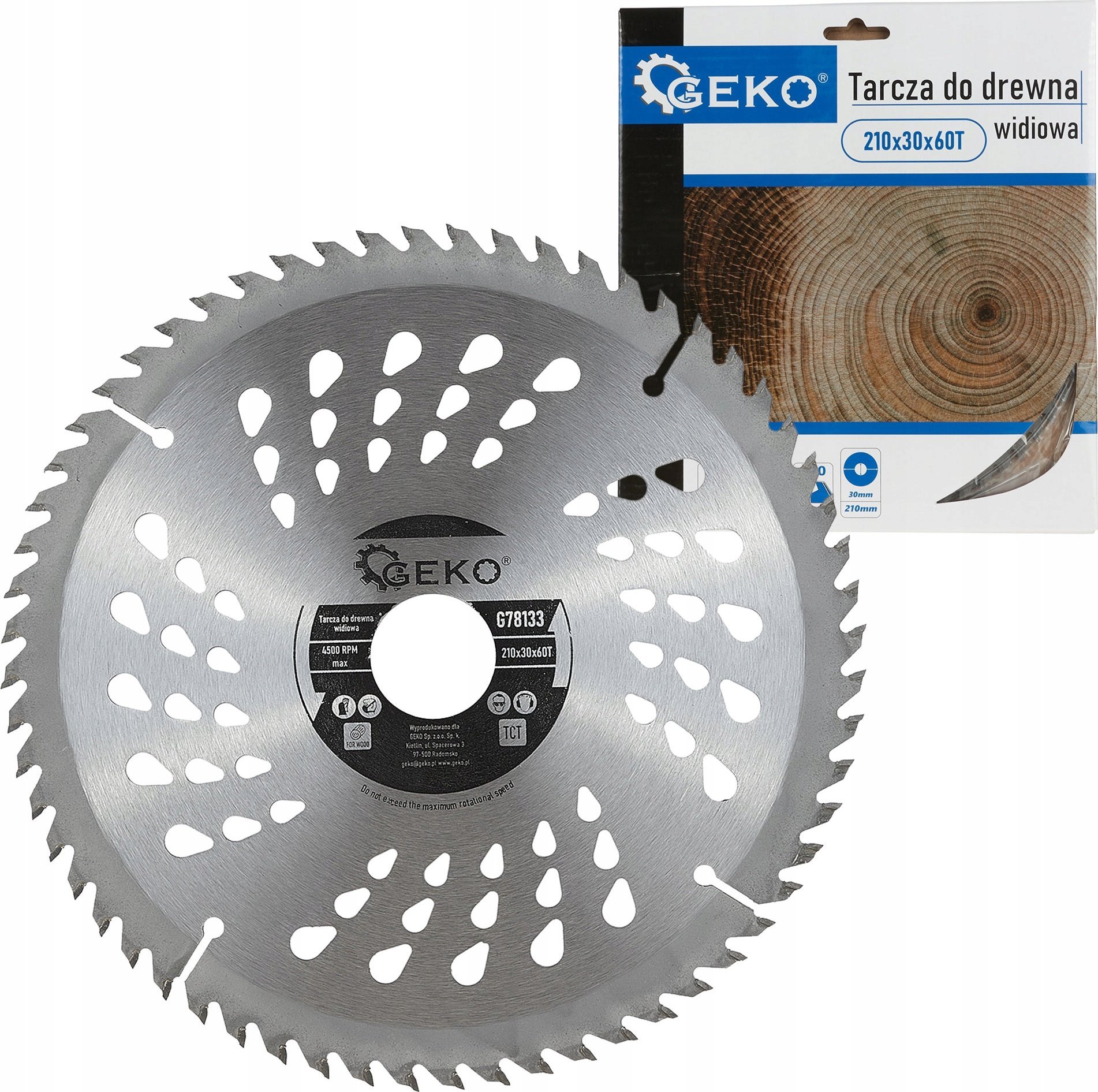 Geko Tarcza do drewna 210x30x60T (50)