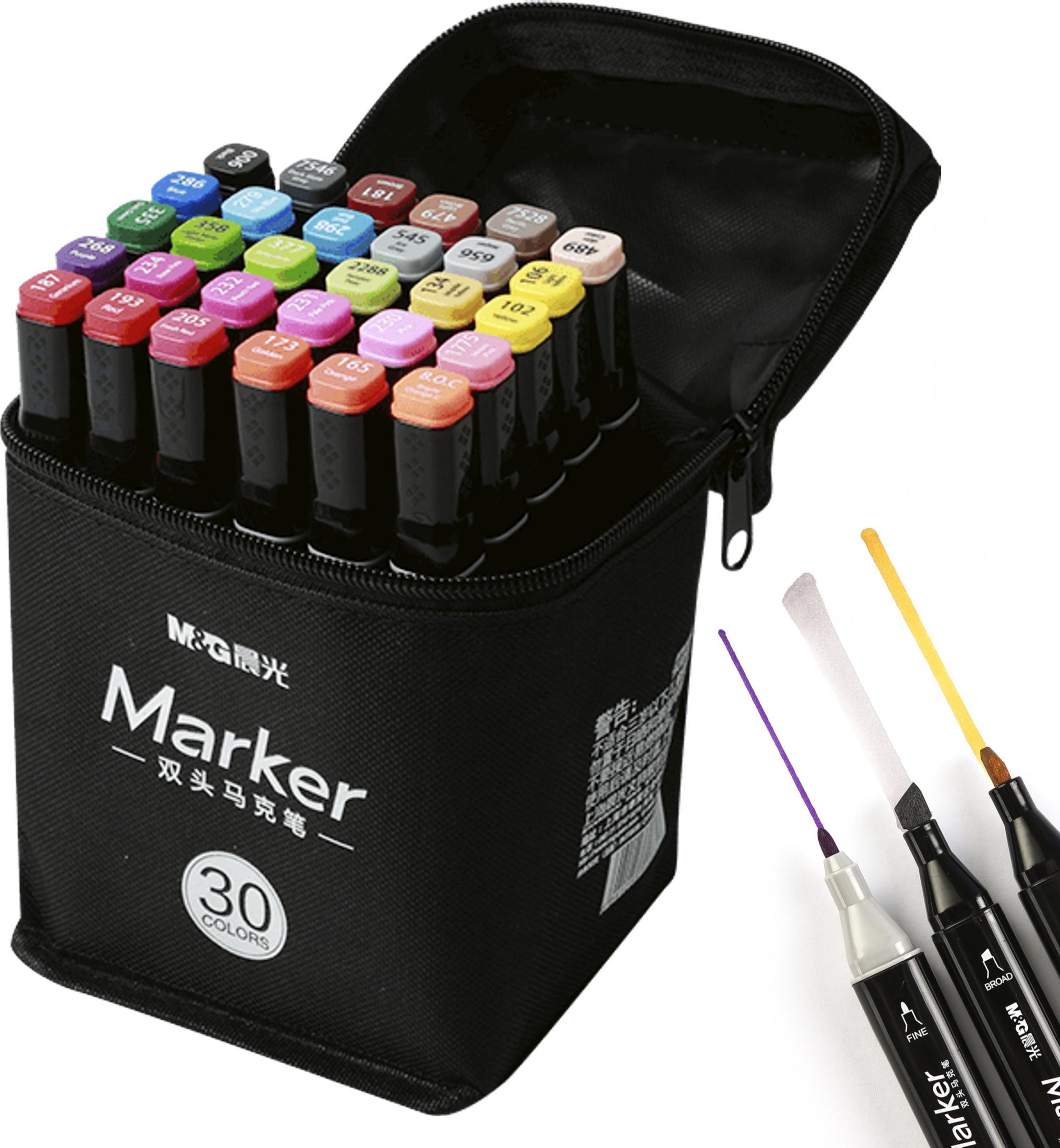 M&G Marker artystyczny alkoholowy dwustronny zestaw 30k M&G